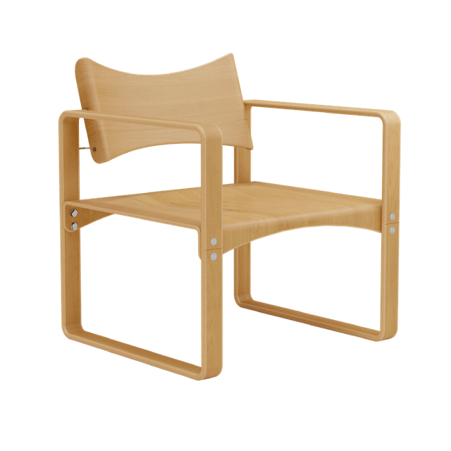 Verpan Series 270 Spisebordsstol Med Armlæn Honningfarvet