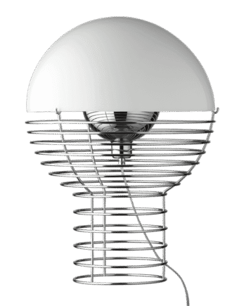 Verpan Wire Bordlampe ø40 Hvid