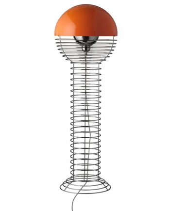 Verpan Wire Gulvlampe Krom Orange