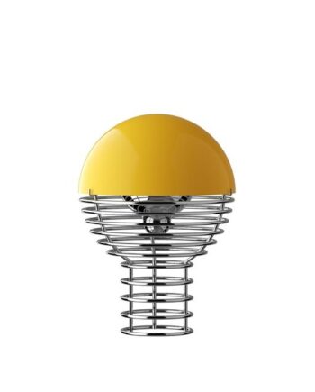 Verpan Wire Transportabel Lampe Gul