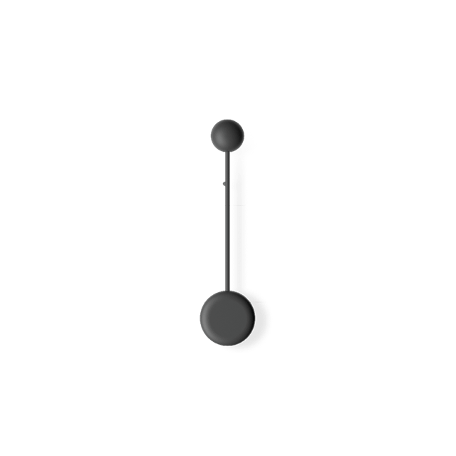 Vibia Pin Væglampe 1690 On Off Sort