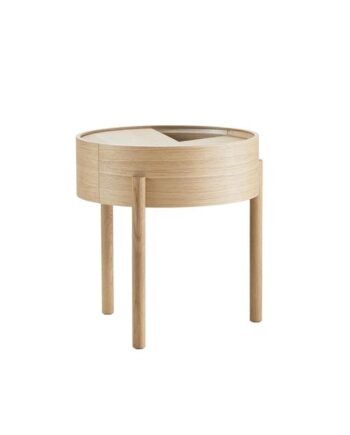 Woud Arc Sofabord Olieret Eg ø42
