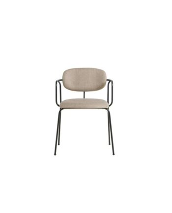 Woud Frame Spisebordsstol Polstret   Stk  Sort Davis Sawana 17 Beige