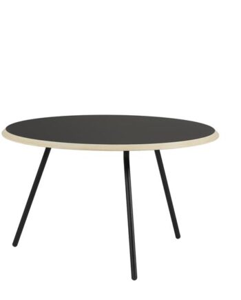 Woud Soround Sofabord Sort Laminat ø75 H44