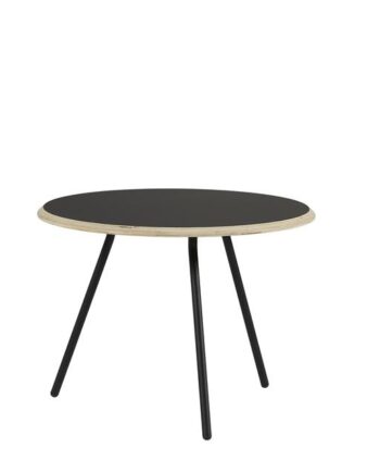 Woud Soround Sofabord Sort Laminat ø60 H44