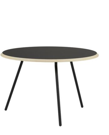 Woud Soround Sofabord Sort Laminat ø75 H49