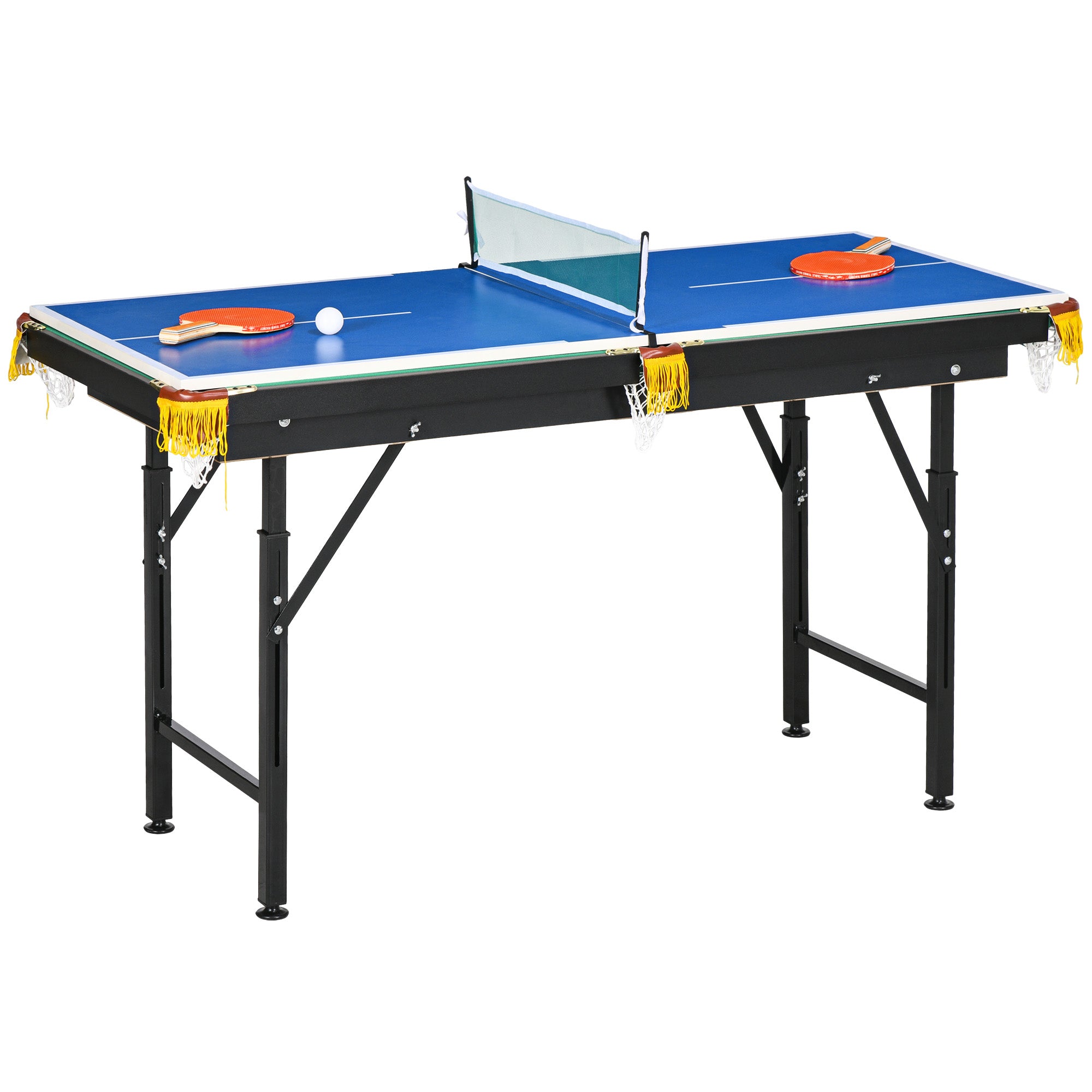 - -  Poolbord  Bordtennisbord  Med Tilbehør  140x63x80cm  Blå Grøn