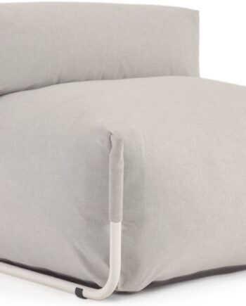 Chaiselong Kave Home Square Grå Modulær Udendørs Hvilestol   Vejrresistent Stof