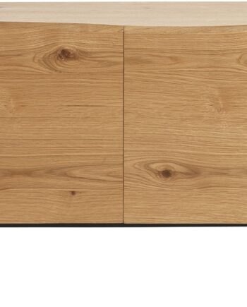 Skænk Sideboard Nordique Design Oliveto   Massivt Egetræ   Metal  H73   B200   D47   Cm  Natur Sort