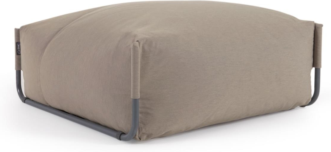 Udendørs Puf Skammel Kave Home Square Grøn Vejrbestandig H35ã B101ã L101 Cm