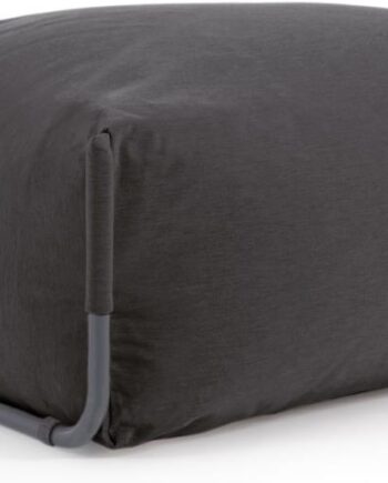 Udendørspuf Skammel Kave Home Square Modulær Mørkegrå 101x101x35 Cm