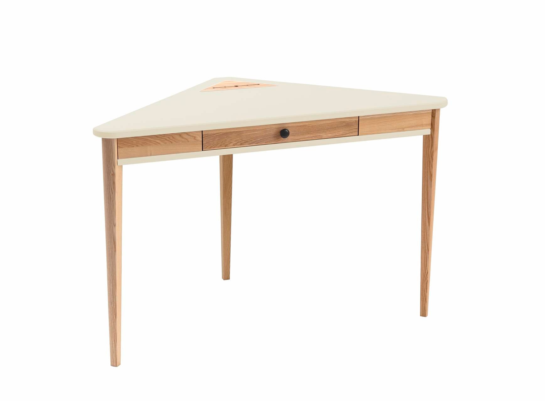 Ashme Hjørneskrivebord 114x85x85cm Kridthvid