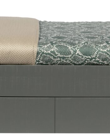 Juniorseng Woood Morris   Gråt Fsc-certificeret Massivt Fyrretræ Med Råsavsfinish  Plads Til 90ã 200 Cm Madras  Mulighed For Sengeskuffe