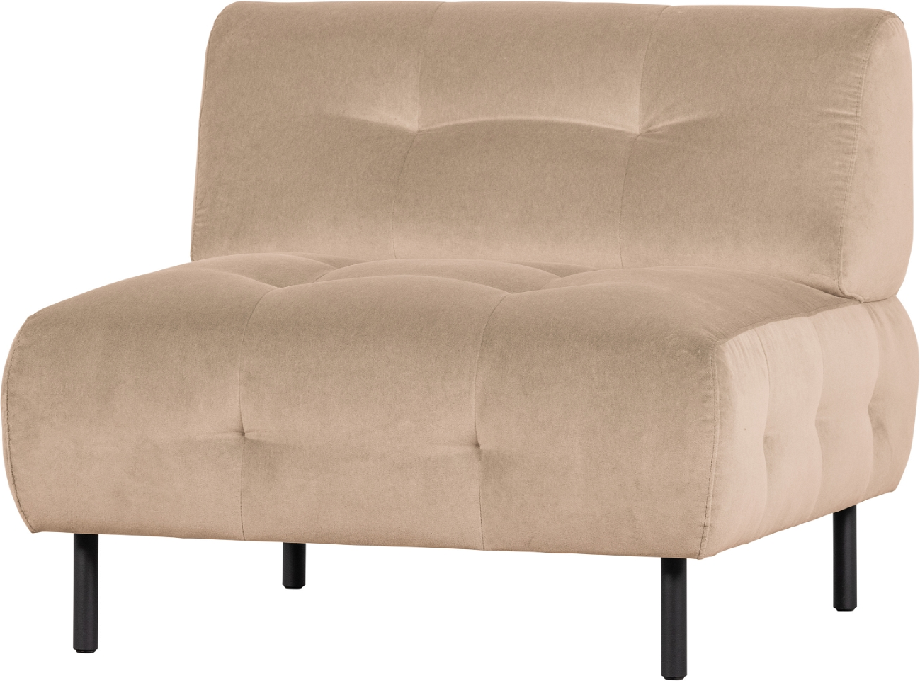 Loungestol Lænestol Lloyd Fra Woood Exclusive Beige Loma-vasket Fløjl