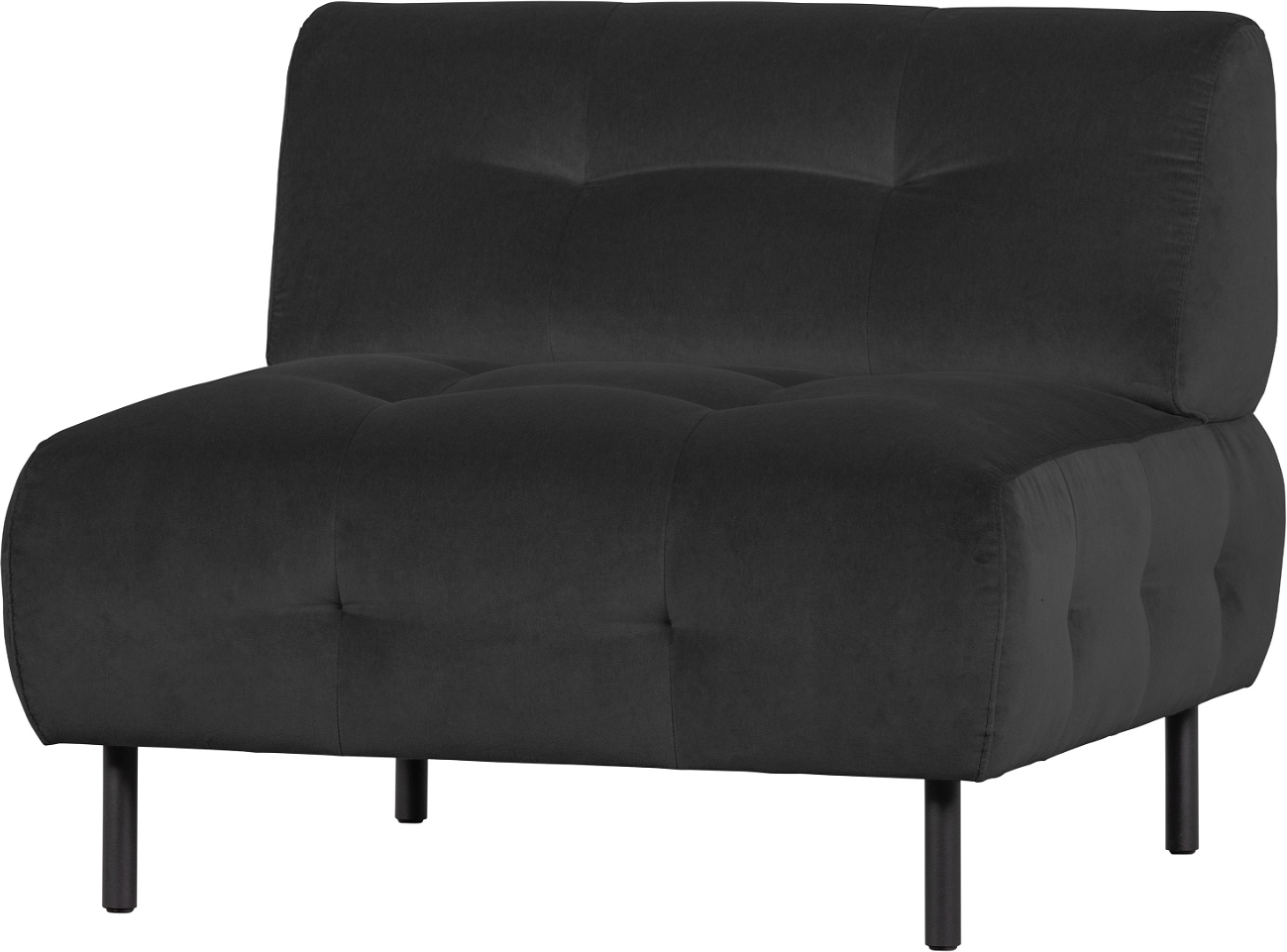 Loungestol Lænestol Woood Exclusive Lloyd Grå Vasket Fløjl 90ã 90ã 75 Cm
