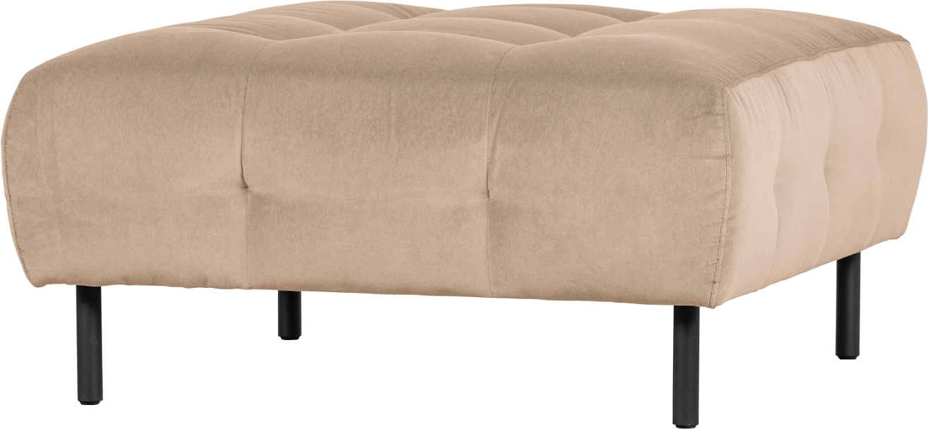 Puf Lloyd Fra Woood Exclusive Polstret Beige Loma Fløjl 90ã 90ã 45 Cm