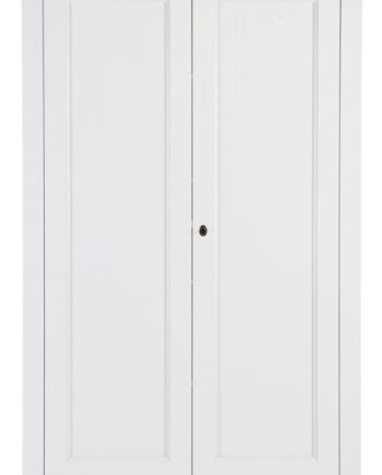 Skab Med Låger Woood Isabel Opbevaringsskab Hvid Fsc-træ H191xb118xd47 Cm