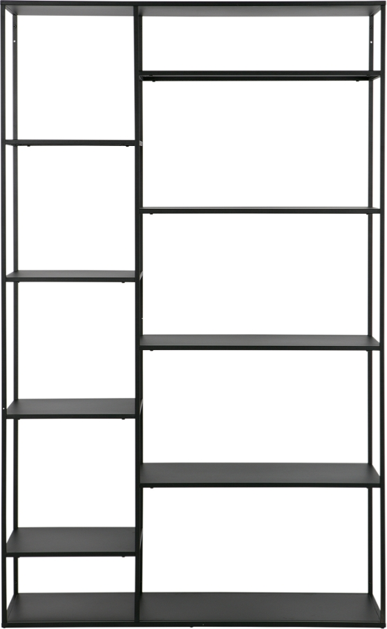 Woood Exclusive June Rumdeler Reol Sort Metal Hylder H195ã B120ã D35 Cm