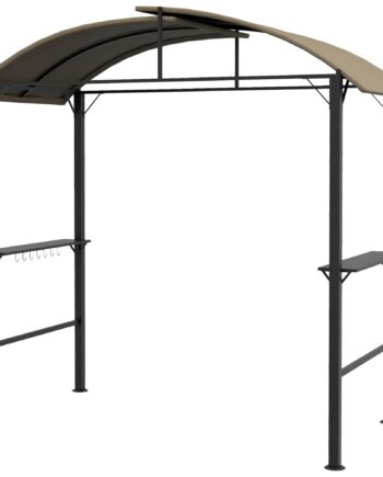 Bbq-pavillon    Sidehylder  Kroge  Stålramme               Khaki