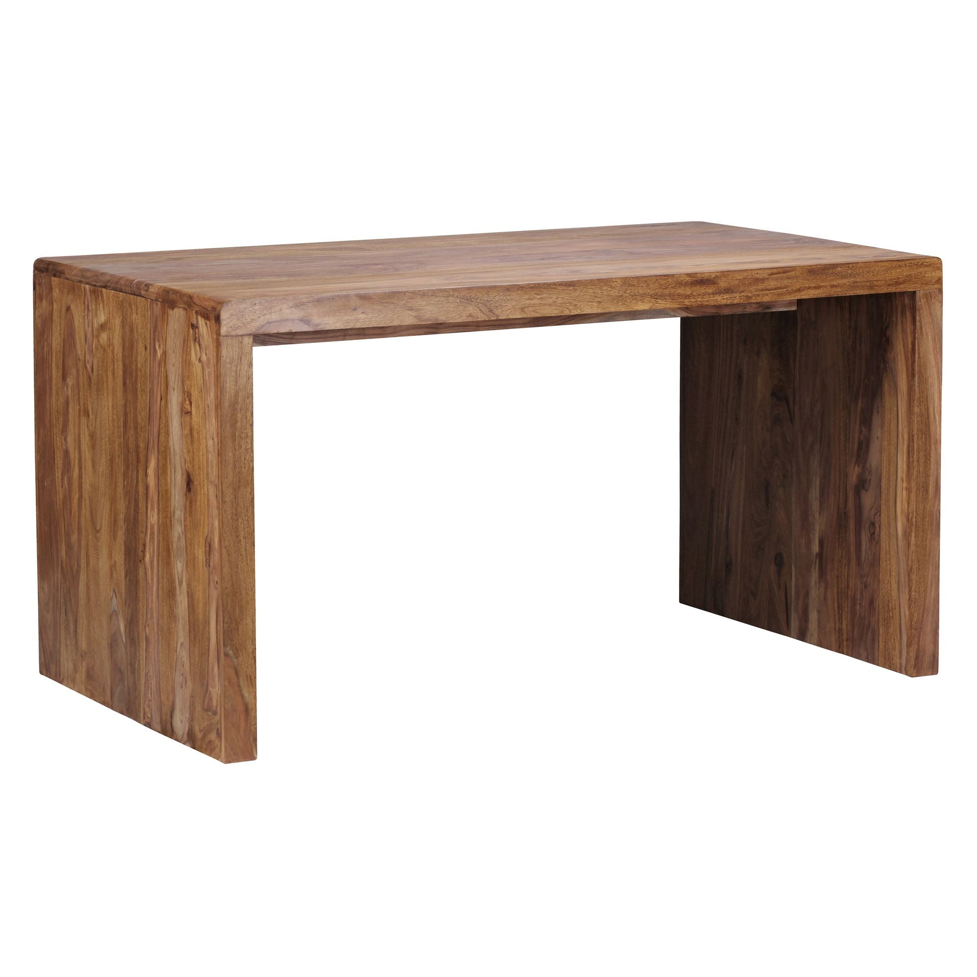 Boha Skrivebord Massivt Sheeshamtræ Computerbord 160 Cm Bredt Design ægte Træ Opbevaring Kontorbord Landlig Stil
