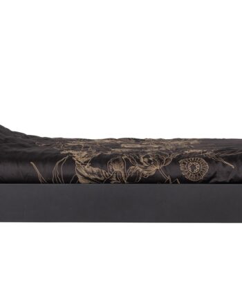 Enkeltsengeramme Woood Moos Sort Stålramme 209x97x107 Cm