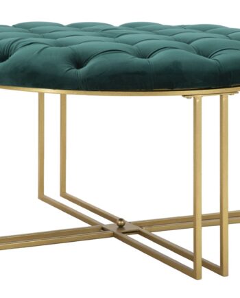 Glam Taburet    Metal Og Stof