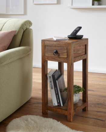 Håndlavet Sidebord   Fscâ -certificeret Træ  30   30   68 Cm