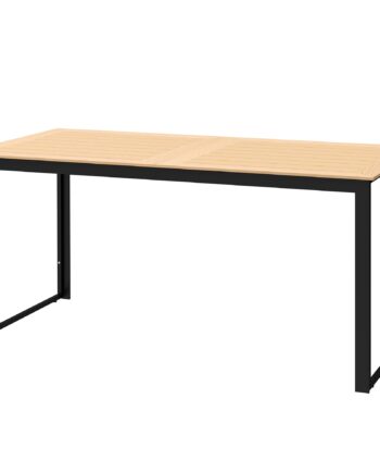 Havebord Til   Personer 160   80 Cm Vejrbestandigt Balkonbord Med Lamelbordplade  Buffetbord Udendørs Teak