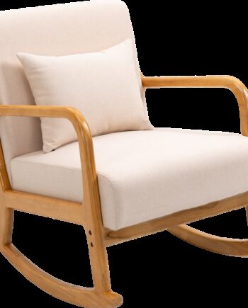 Nordlys Furniture Gyngestol Diana   Beige  Fsc-gummitræ  H80ã B64ã D88 Cm  Skandinavisk Design