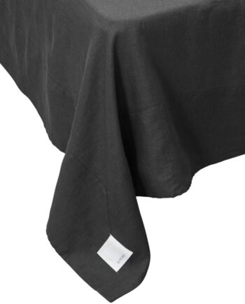 Sengekappe Bedskørt Bynord Gunhild Stonewashed Hør Coal 210x280 Cm