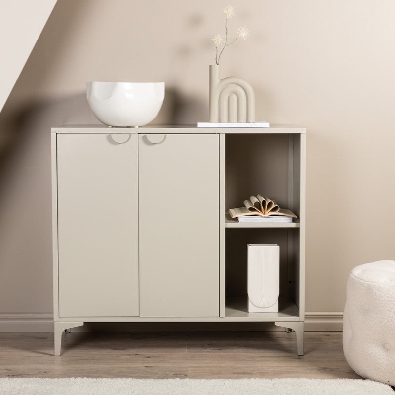 Wells Skab Beige Metal 100 110 Cm