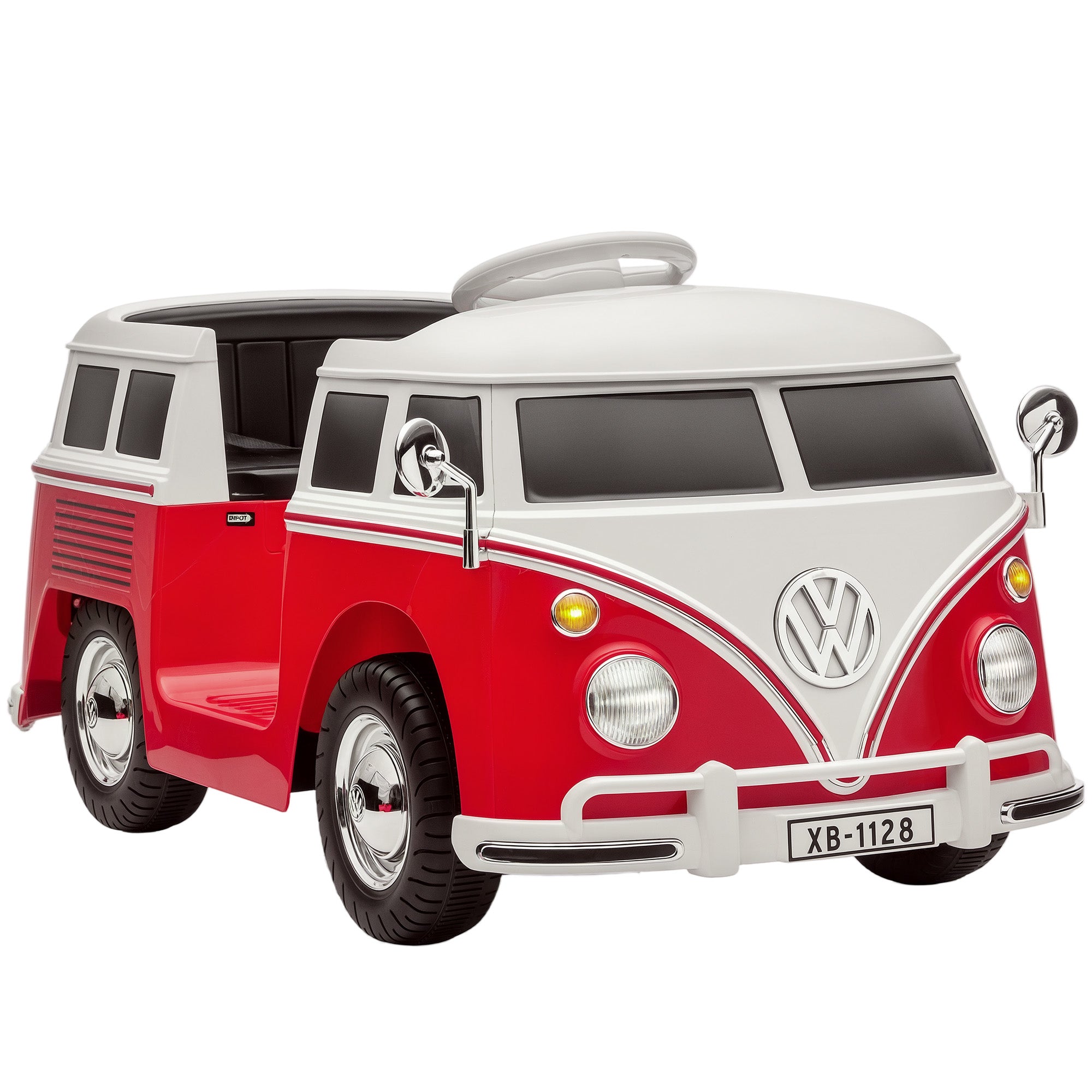 Børne-elbil 12v Børnebil Med Mp3 Dobbeltmotor Elbil Med Horn Blød Start 89x49x41 Cm Rød