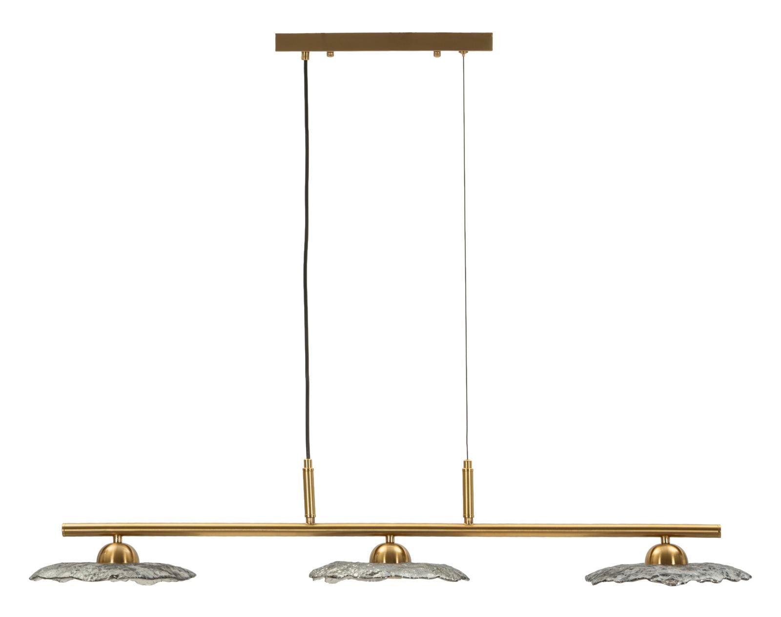 Emily Light Ceiling Lamp Loftlampe Grå Glas 100 24 18 Cm