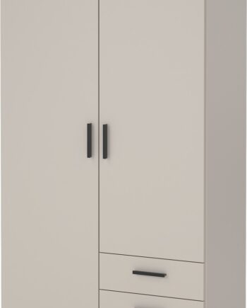 Garderobeskab Vesterholm Sprint Kashmir H200xb99xd50 Cm   Døre    Skuffer  Tøjstang  Fsc