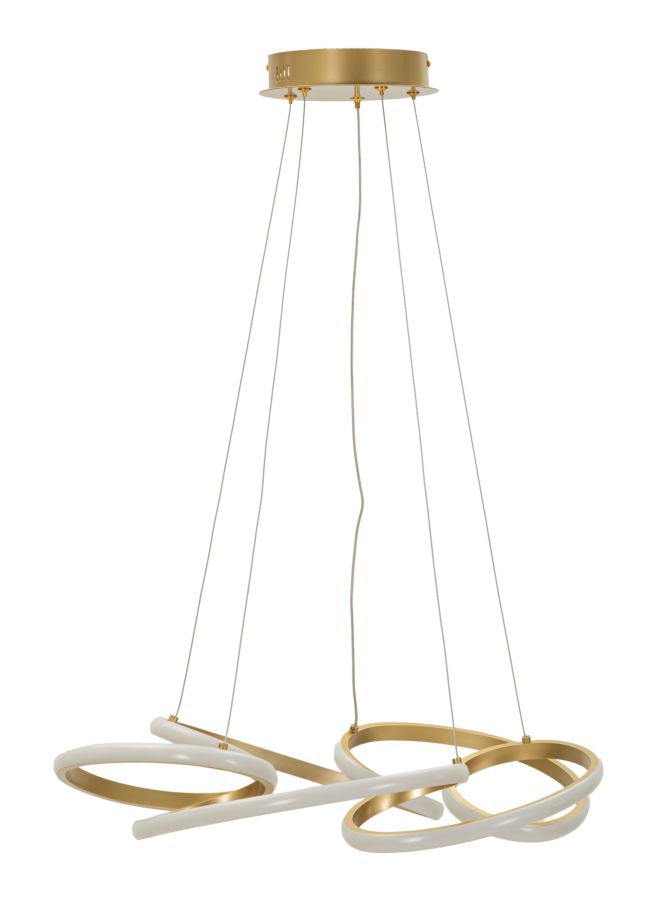 Glovy Led Ceiling Lamp Pendel Satin Guld ø55 120 Cm