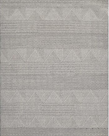Gulvtæppe Loomery Crystal 160x230 Cm Beige Lysegrå   Slidstærkt Polypropylen Tæppe Til Stue Og Terrasse
