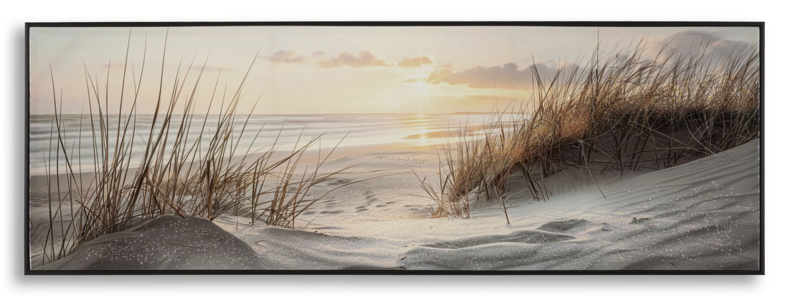 Lærredsprint Strand Med Ramme - - 152 52 Cm