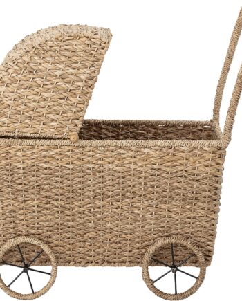Legetøjsdukkevogn Bloomingville Susan   Natur Bankuan Græs H64xb36xl53 Cm