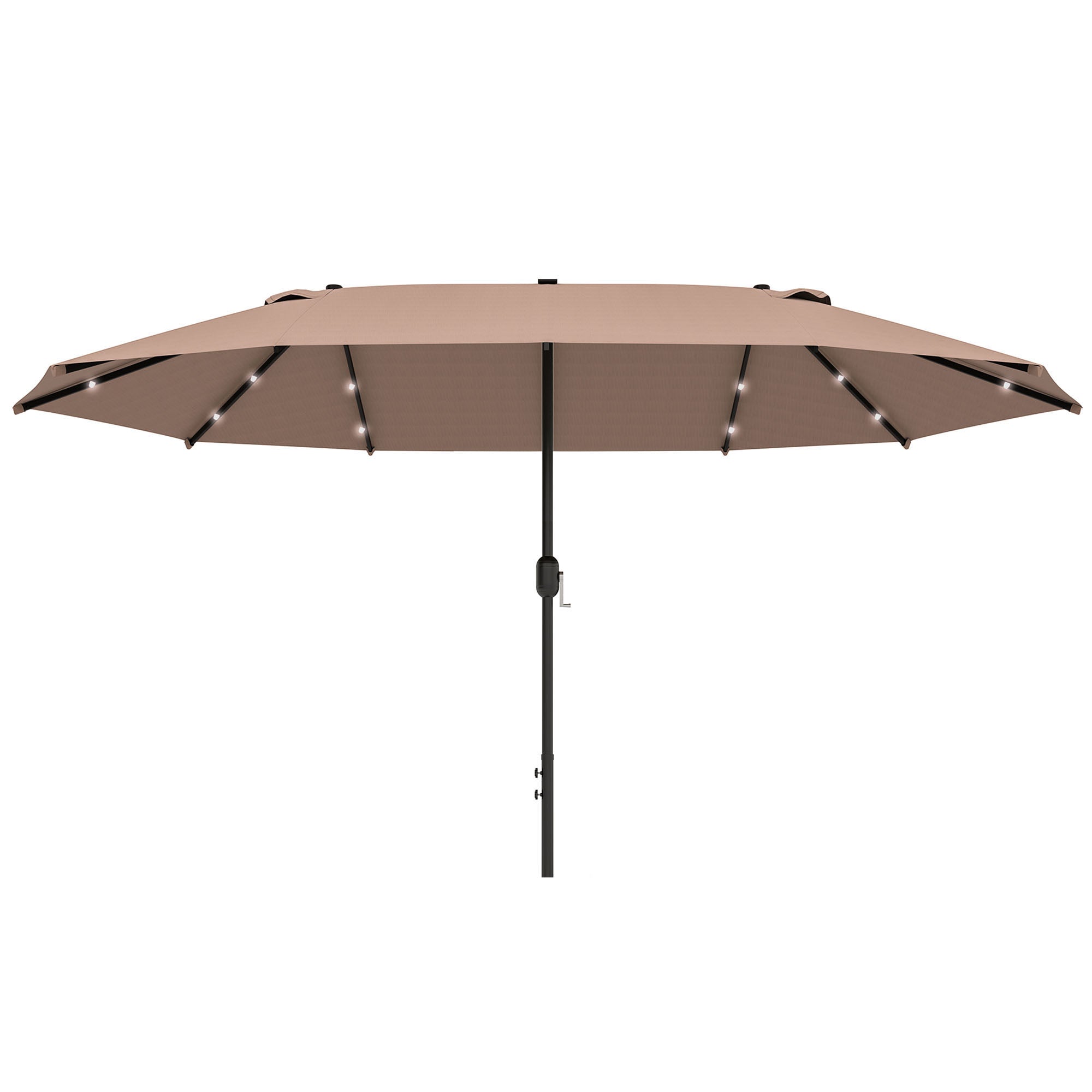 Parasol Oval Khaki 440 260 Cm