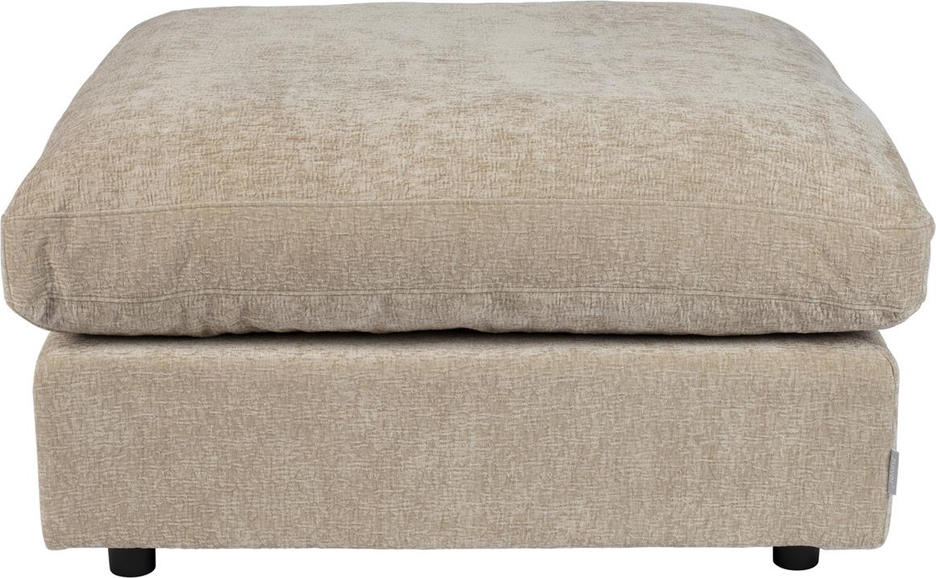 Skammel Puf Zuiver Hocker 92 92 47 Cm Stenlysgrå Stof