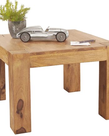 Sofabord Acacietræ  Massivt Bord 60   60 Cm