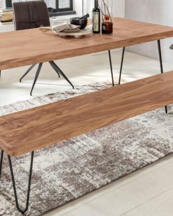 Spisebordsbænk   Massivt Træ 160   40   45 Cm