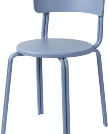 Spisebordsstol Broste Copenhagen Oda Blå Askefiner Træ H76xb42xl46 Cm
