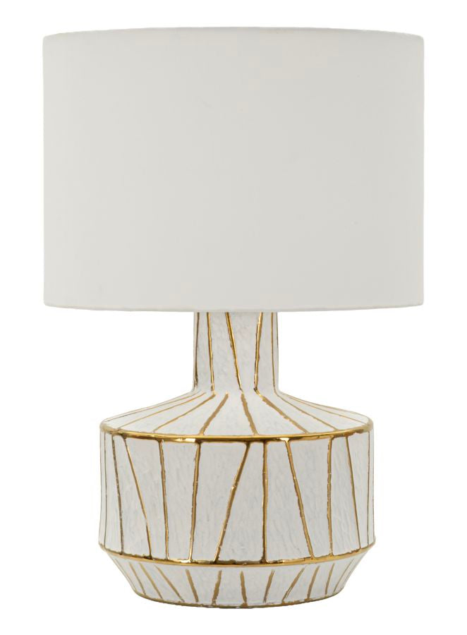 Tangeri Table Lamp Hvid Guld Bordlampe ø40 60 Cm