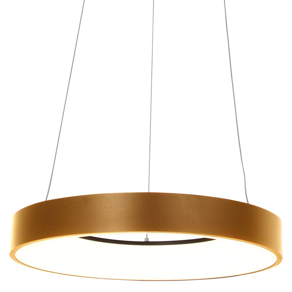 Anillo Loftlampe Med En Ring Af Metal Og Glas    Slags Finish Metal Guld