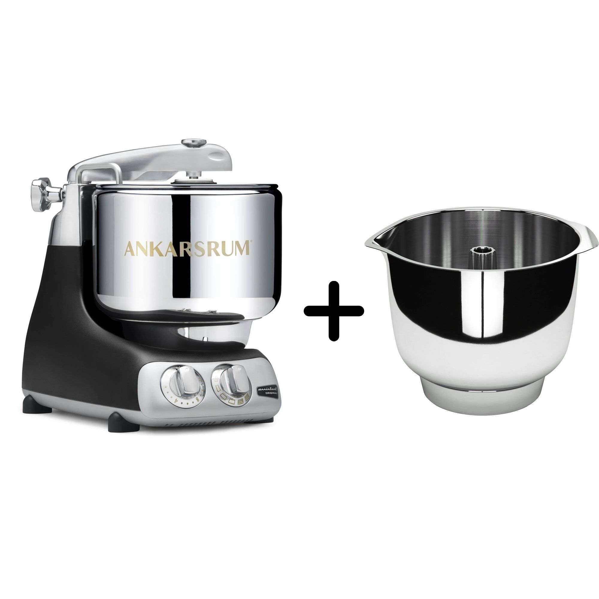 Ankarsrum Akm 6230 Køkkenmaskine Assistent Original Piskeskål Black