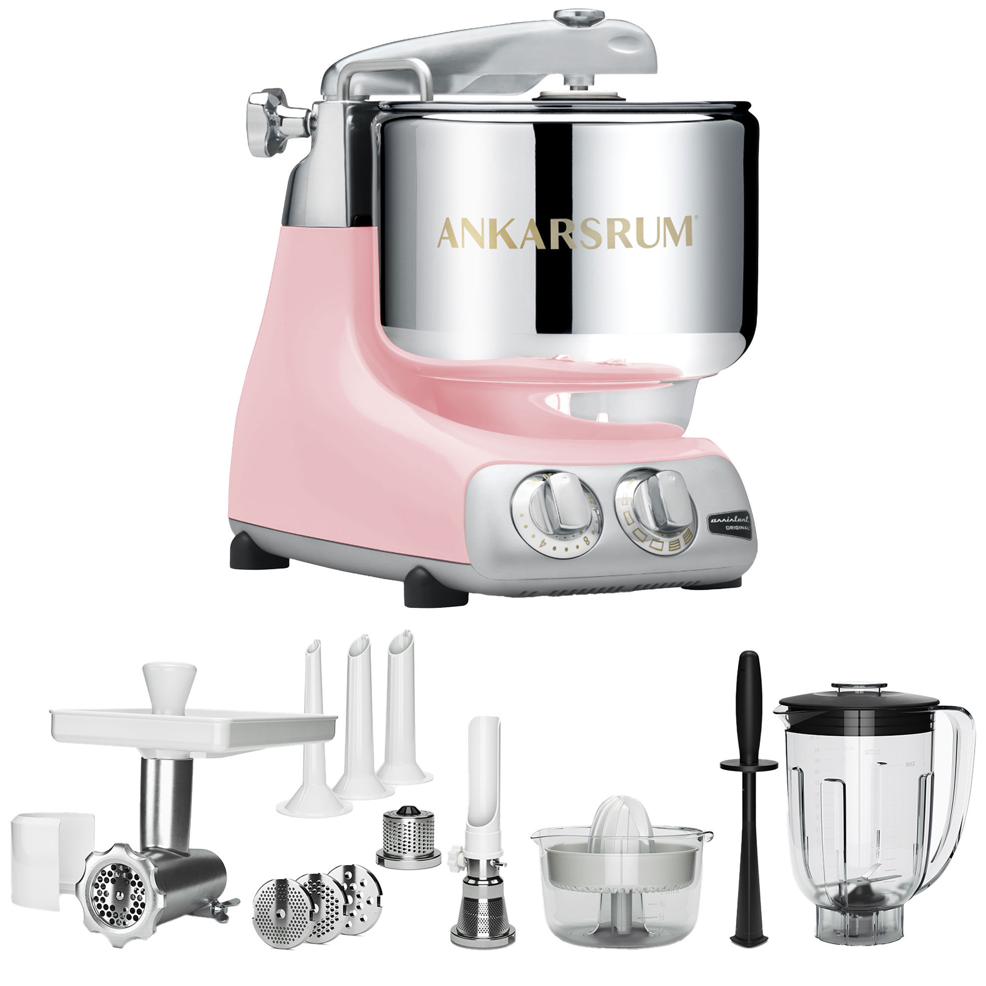 Ankarsrum Assistent Original Akm6230 Cloudy Pink   Deluxepakke