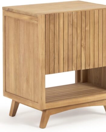 Badeværelsesskab Kave Home Kuveni Rectangular   Teak  Vandtæt Oliefinish  80x50x70 Cm