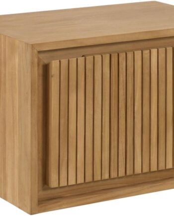 Badeværelsesskab Kave Home Taciana   Massiv Teak Natur  Fugtbestandigt Med Soft-close H40xb60xd40   Cm