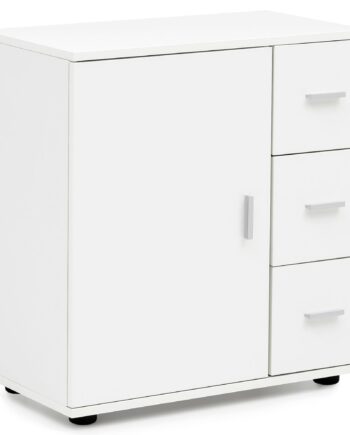 Badeværelsesskab Skuffedarium   Mat Hvid  60   66   33 Cm